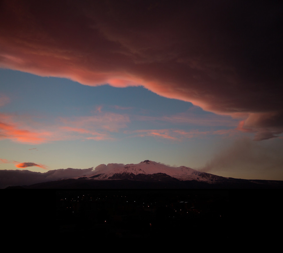 Etna Rosa Tramonto